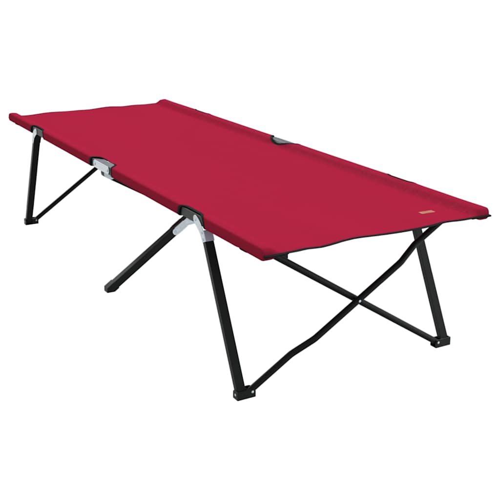 Összecsukható kemping ágy 2 pcs piros 206 x 76 x 74 cm