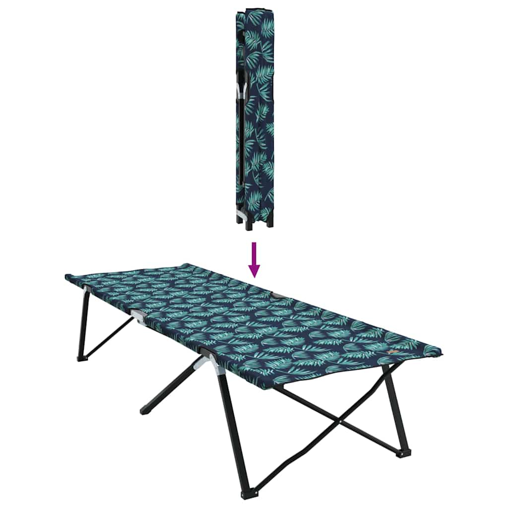 Összecsukható kemping ágy levél 2 pcs erdő 206 x 76 x 74 cm