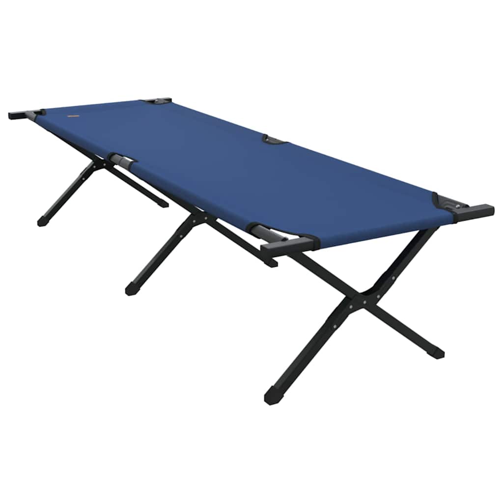 Összecsukható kemping ágy kék 193 x 69 x 45 cm oxford szövet