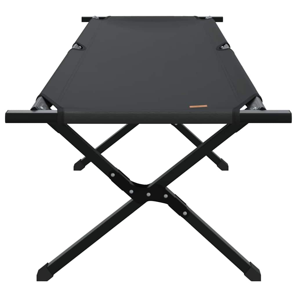 Összecsukható kemping ágy fekete 193 x 69 x 45 cm oxford szövet