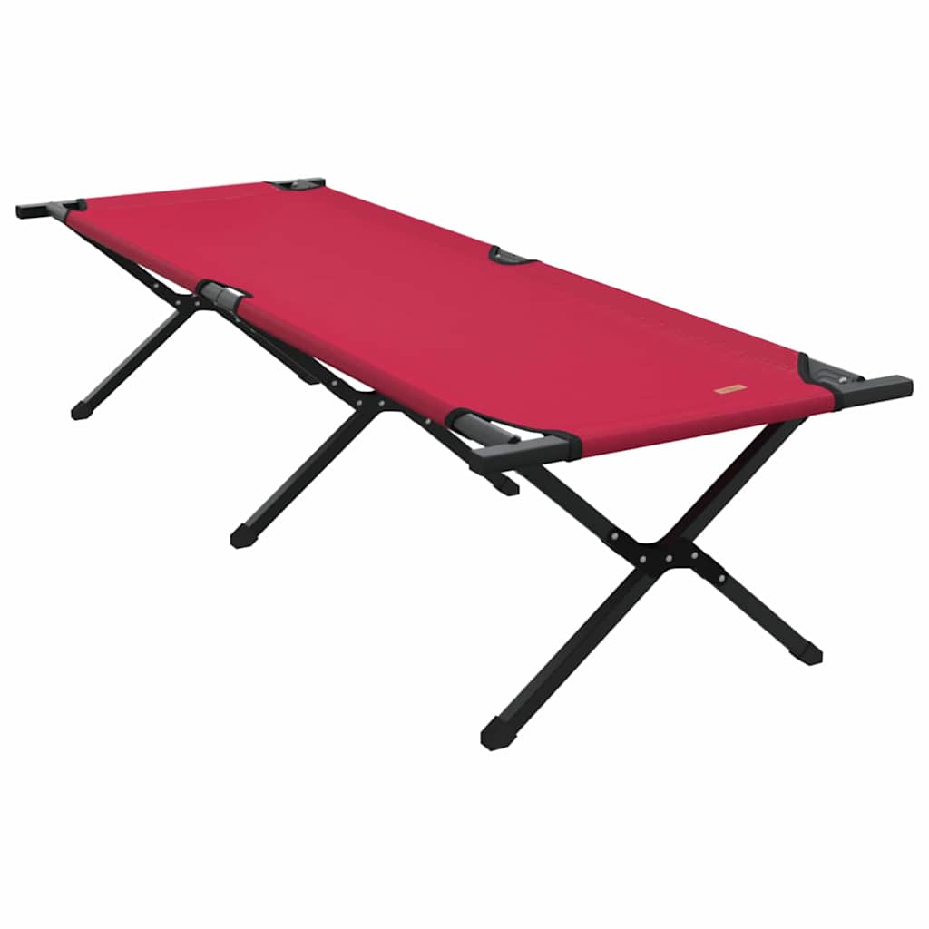 Összecsukható kemping ágy piros 193 x 69 x 45 cm oxford szövet