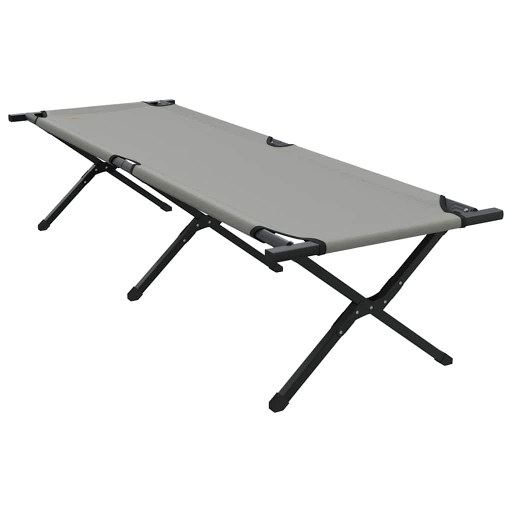 Összecsukható kemping ágy szürke 193 x 69 x 45 cm oxford szövet
