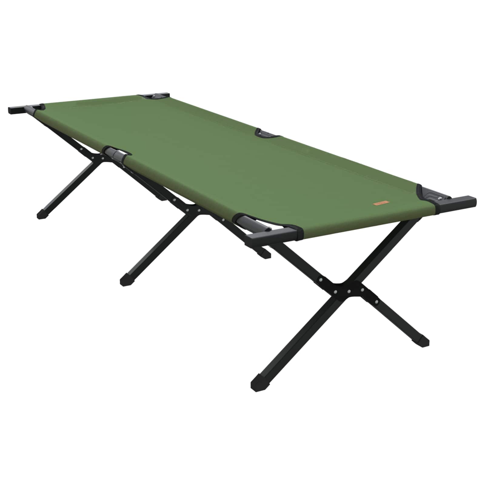 Összecsukható kemping ágy zöld 193 x 69 x 45 cm oxford szövet