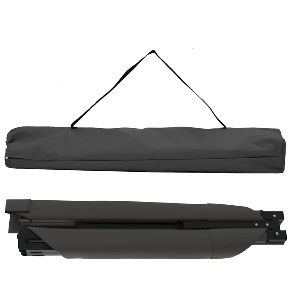 Összecsukható kemping ágy 2 pcs fekete 193 x 69 x 45 cm