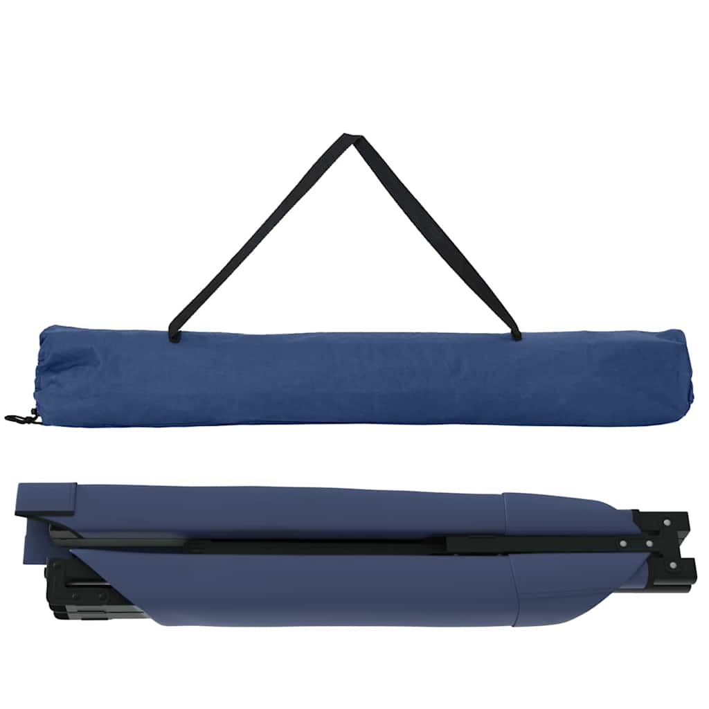 Összecsukható kemping ágy kék 210 x 80 x 46 cm oxford szövet