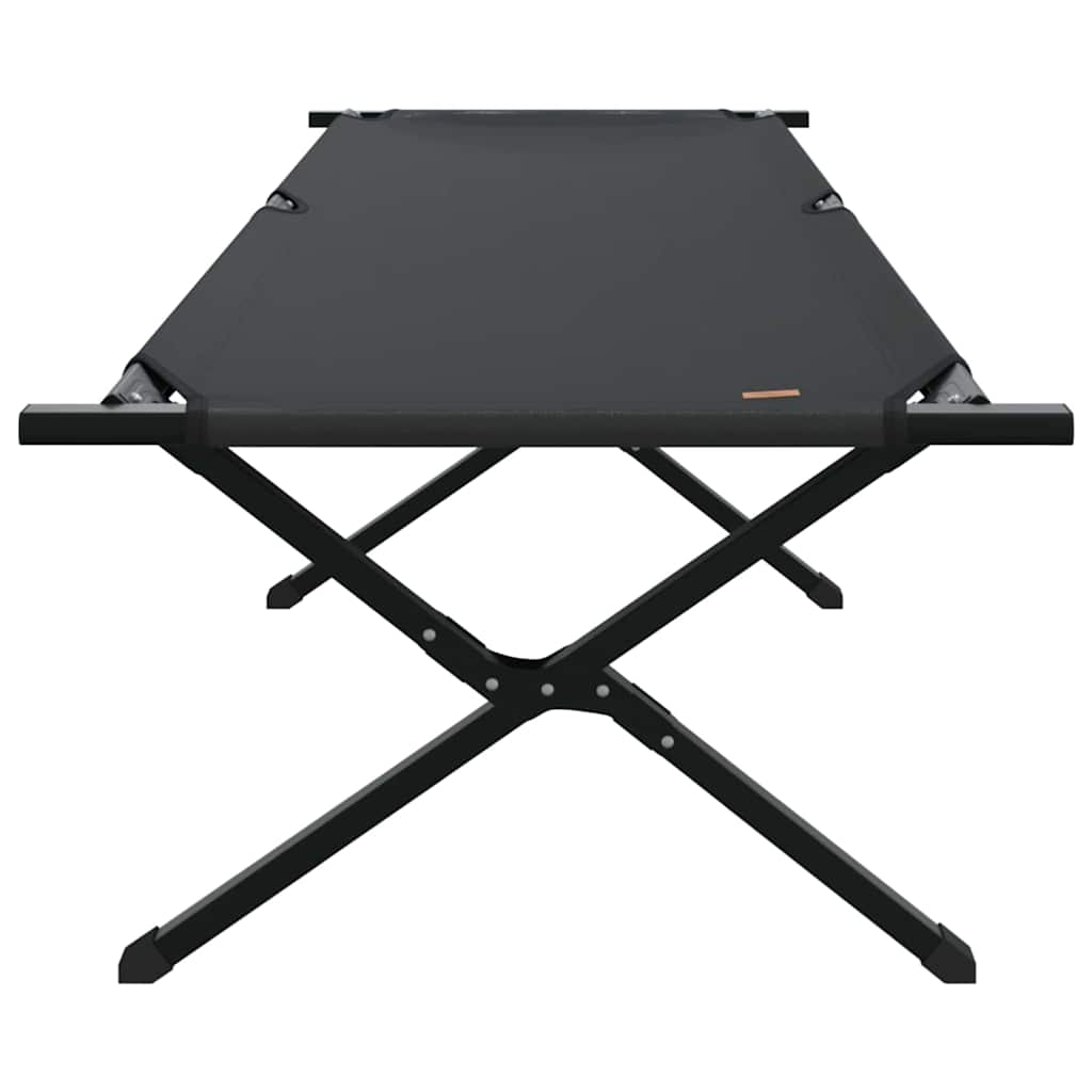 Összecsukható kemping ágy fekete 210 x 80 x 46 cm oxford szövet