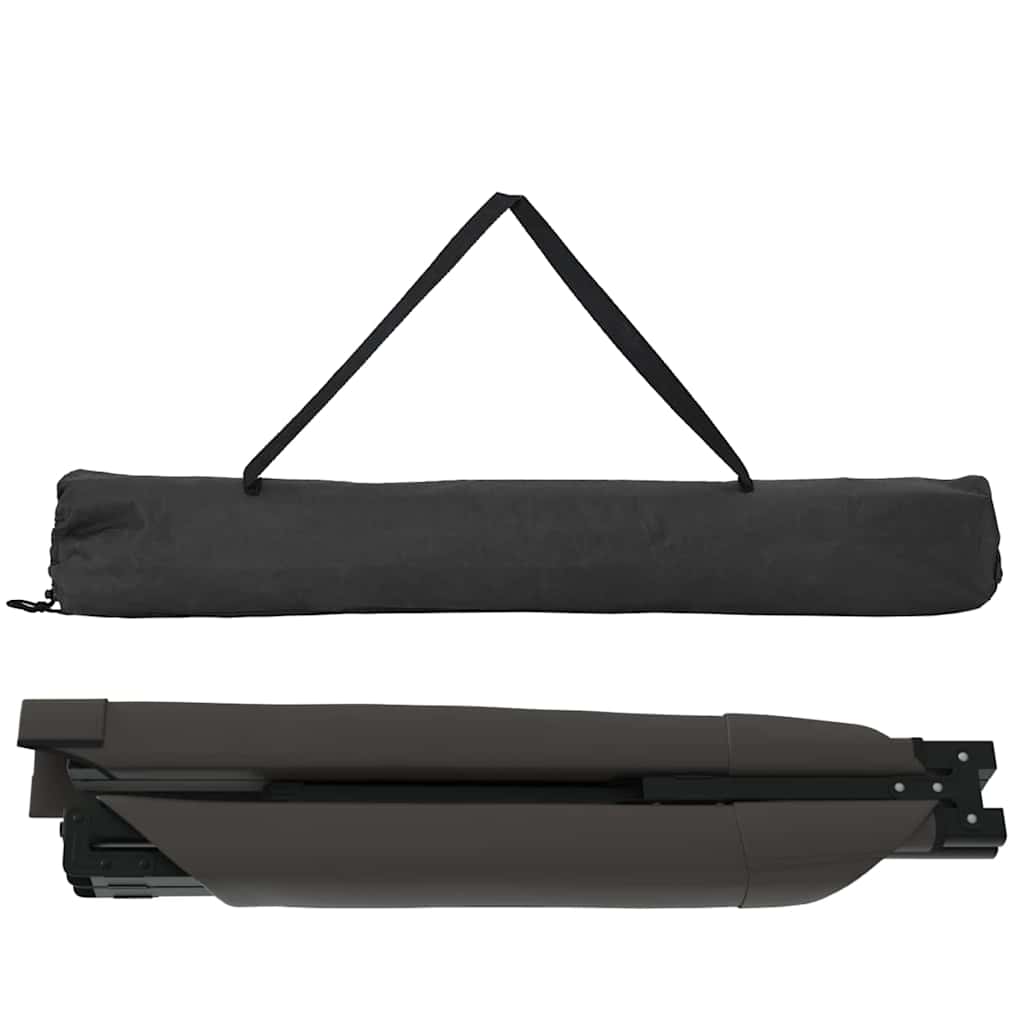 Összecsukható kemping ágy fekete 210 x 80 x 46 cm oxford szövet
