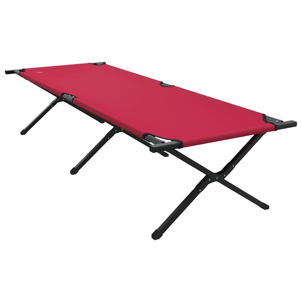 Összecsukható kemping ágy 2 pcs piros 210 x 80 x 46 cm