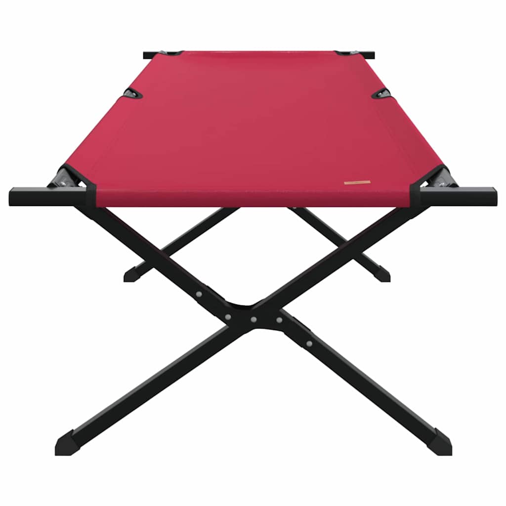 Összecsukható kemping ágy 2 pcs piros 210 x 80 x 46 cm