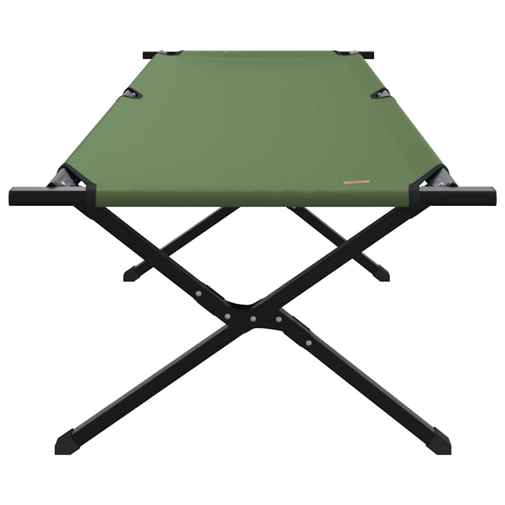 Összecsukható kemping ágy 2 pcs zöld 210 x 80 x 46 cm