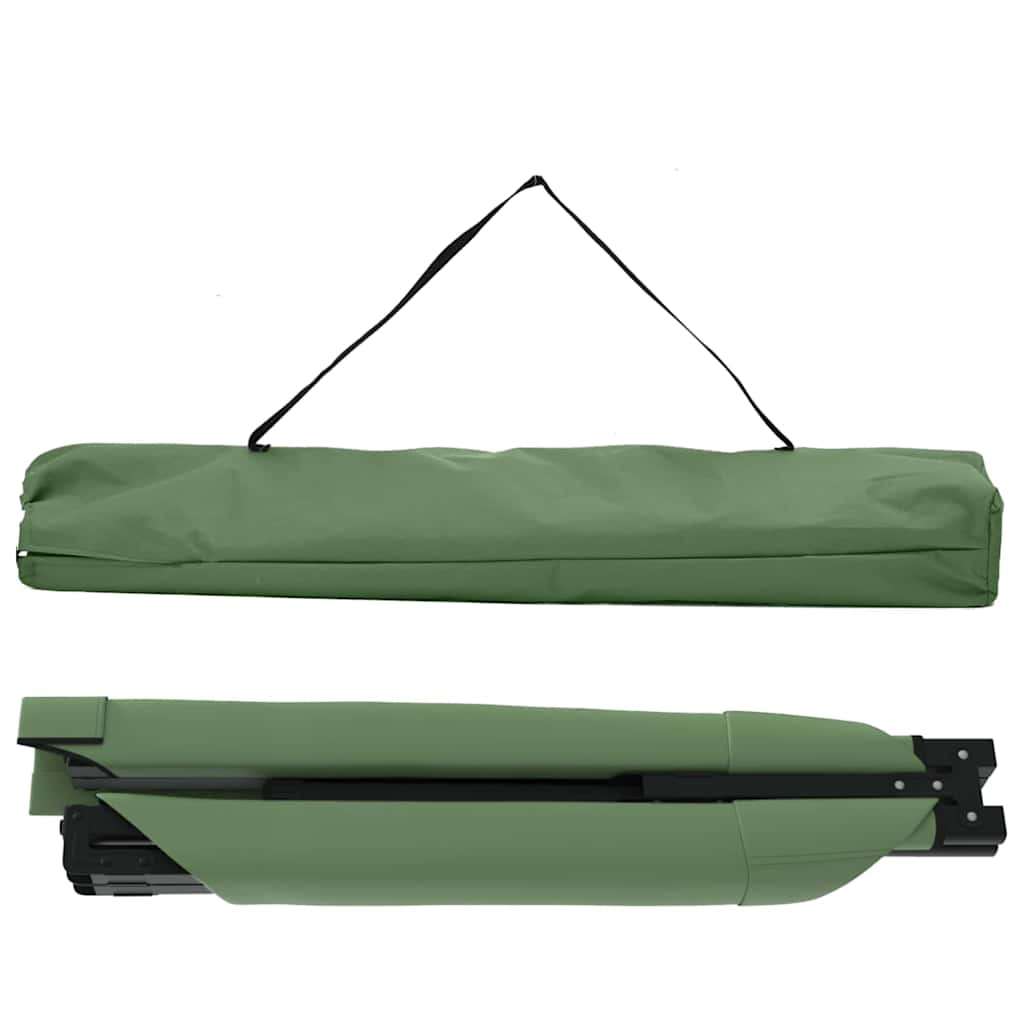Összecsukható kemping ágy 2 pcs zöld 210 x 80 x 46 cm