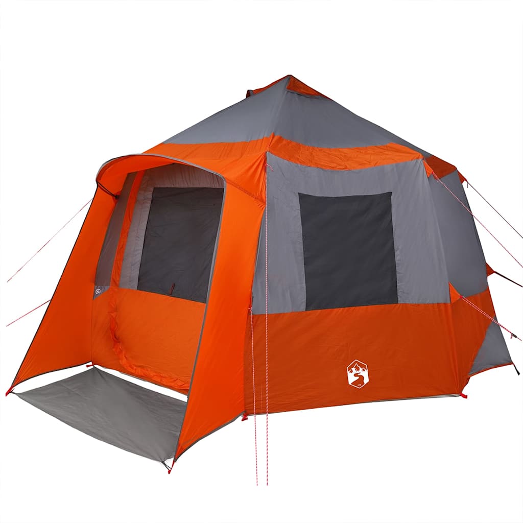 Cabin tent 12-person szürke és narancs 405 x 405 x 273 cm