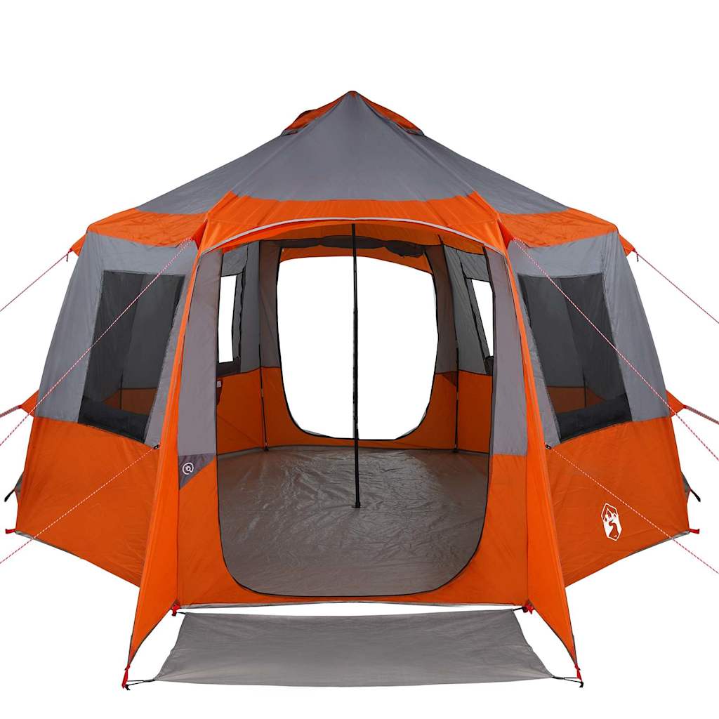 Cabin tent 12-person szürke és narancs 405 x 405 x 273 cm