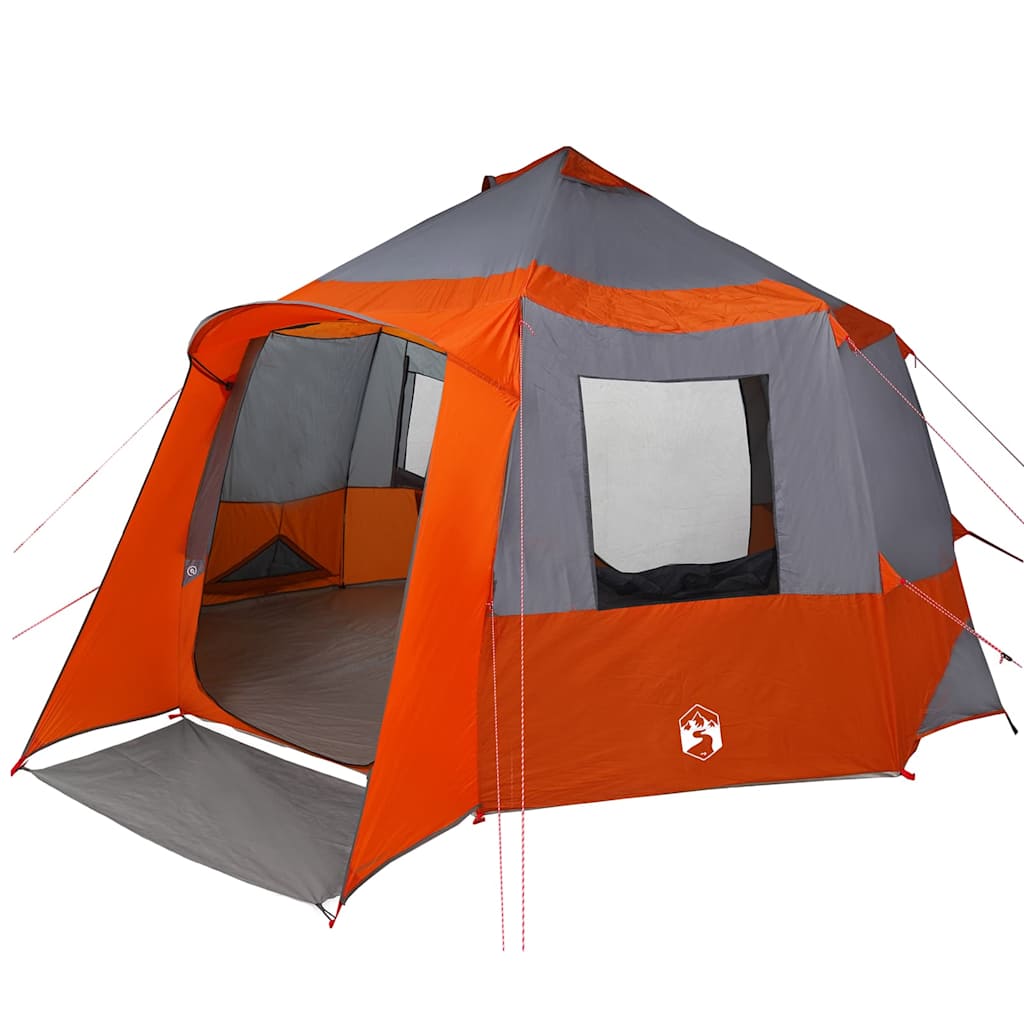 Cabin tent 12-person szürke és narancs 405 x 405 x 273 cm