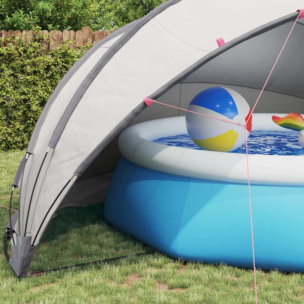 Medence kupola szürke és narancs 546 x 516 x 250 cm