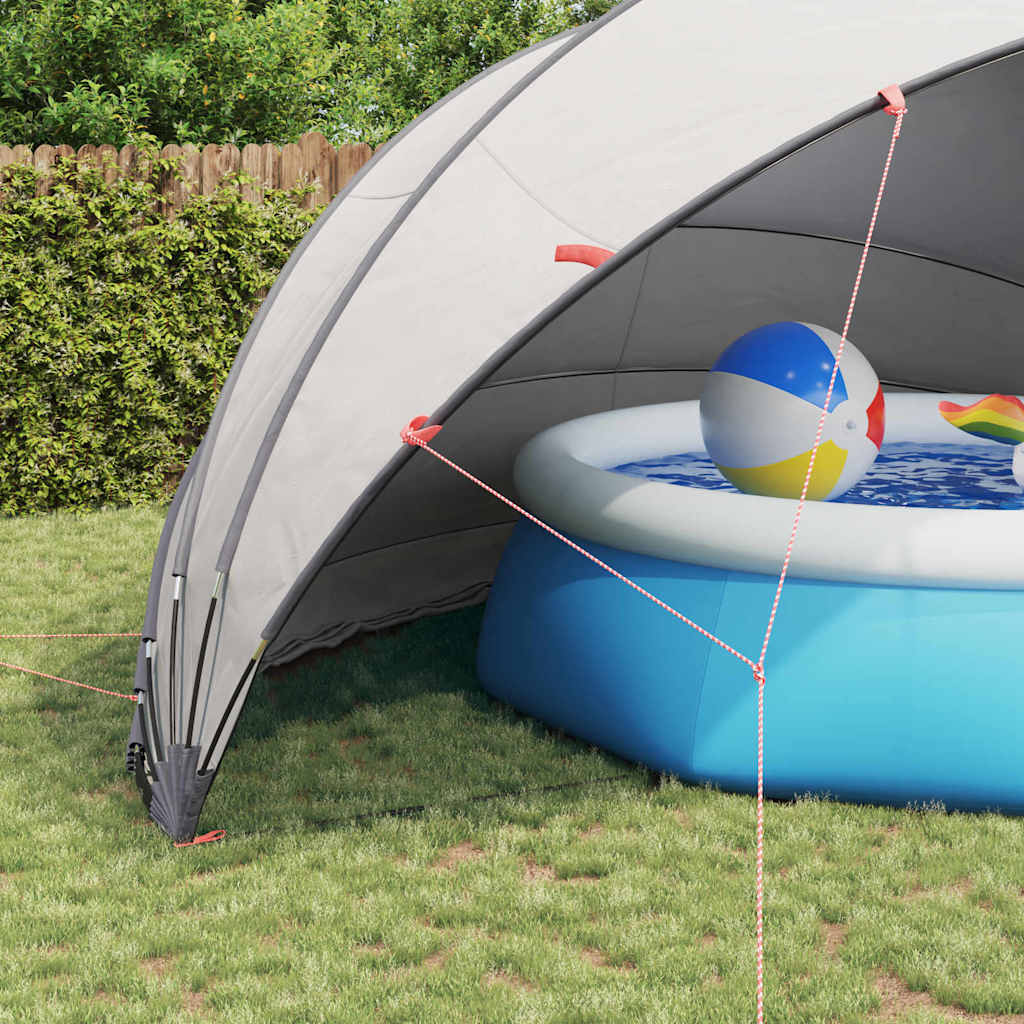 Medence kupola szürke és narancs 592 x 590 x 275 cm