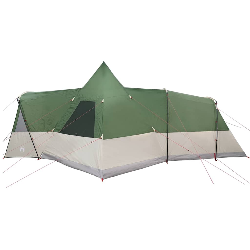 Teepee sátor 8 fős tetővel tárolóval zöld 720 x 465 x 295 cm