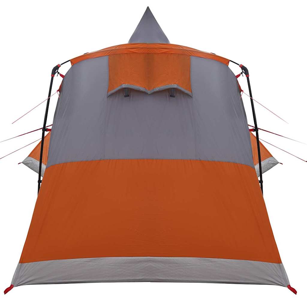 Teepee sátor 8 fős tetővel szürke és narancs 720 x 465 x 295 cm