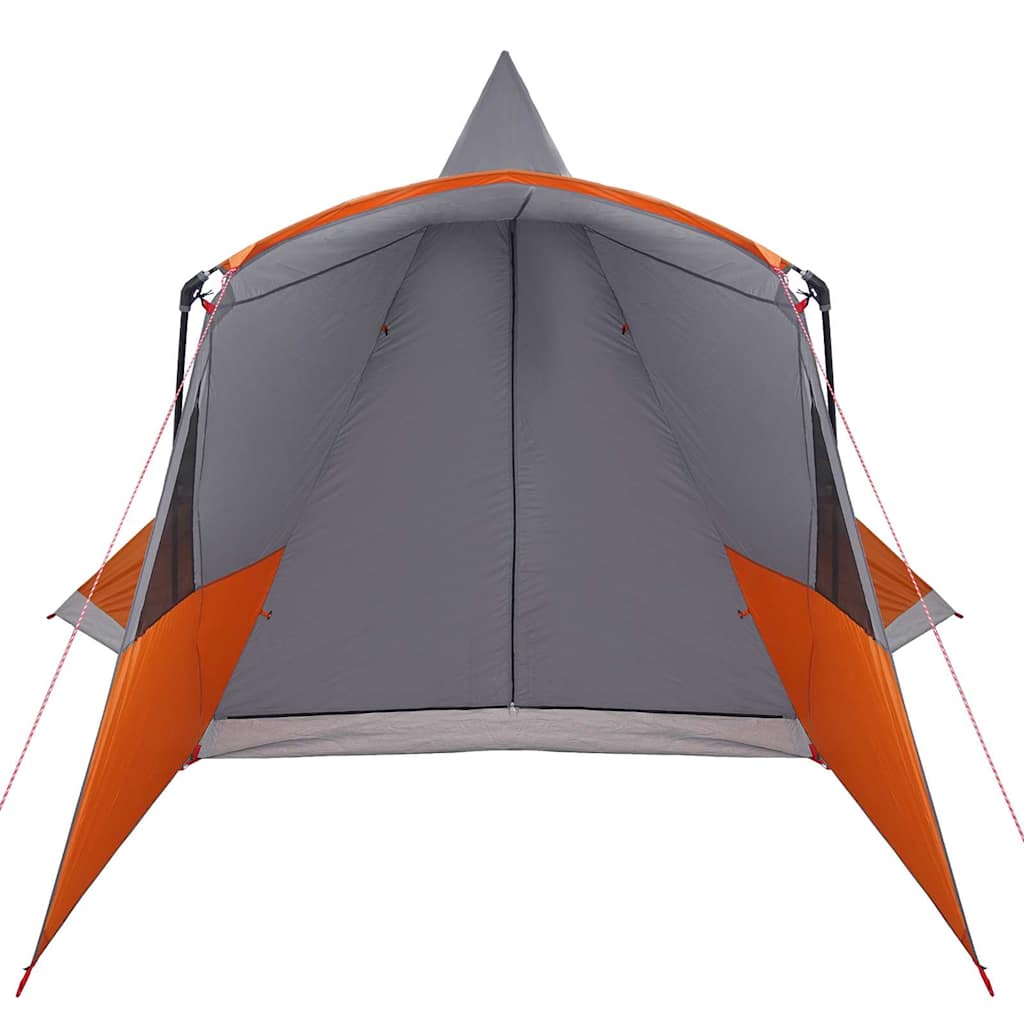 Teepee sátor 8 fős tetővel szürke és narancs 720 x 465 x 295 cm