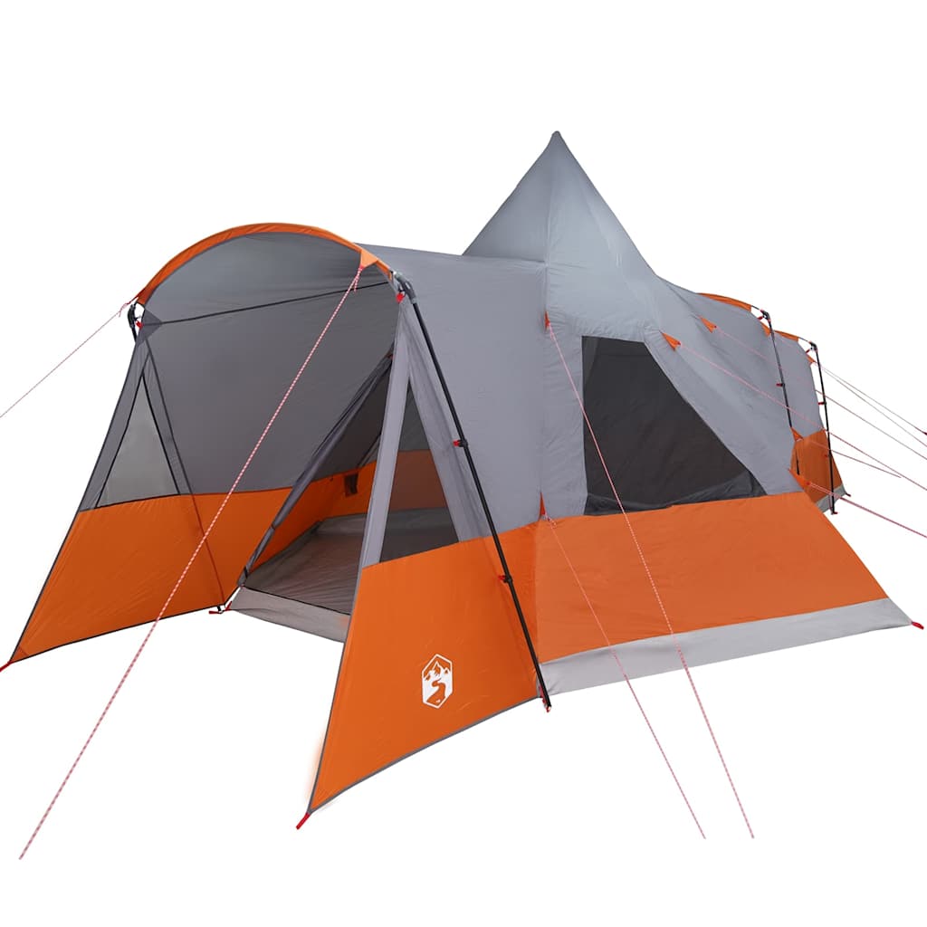 Teepee sátor 8 fős tetővel szürke és narancs 720 x 465 x 295 cm