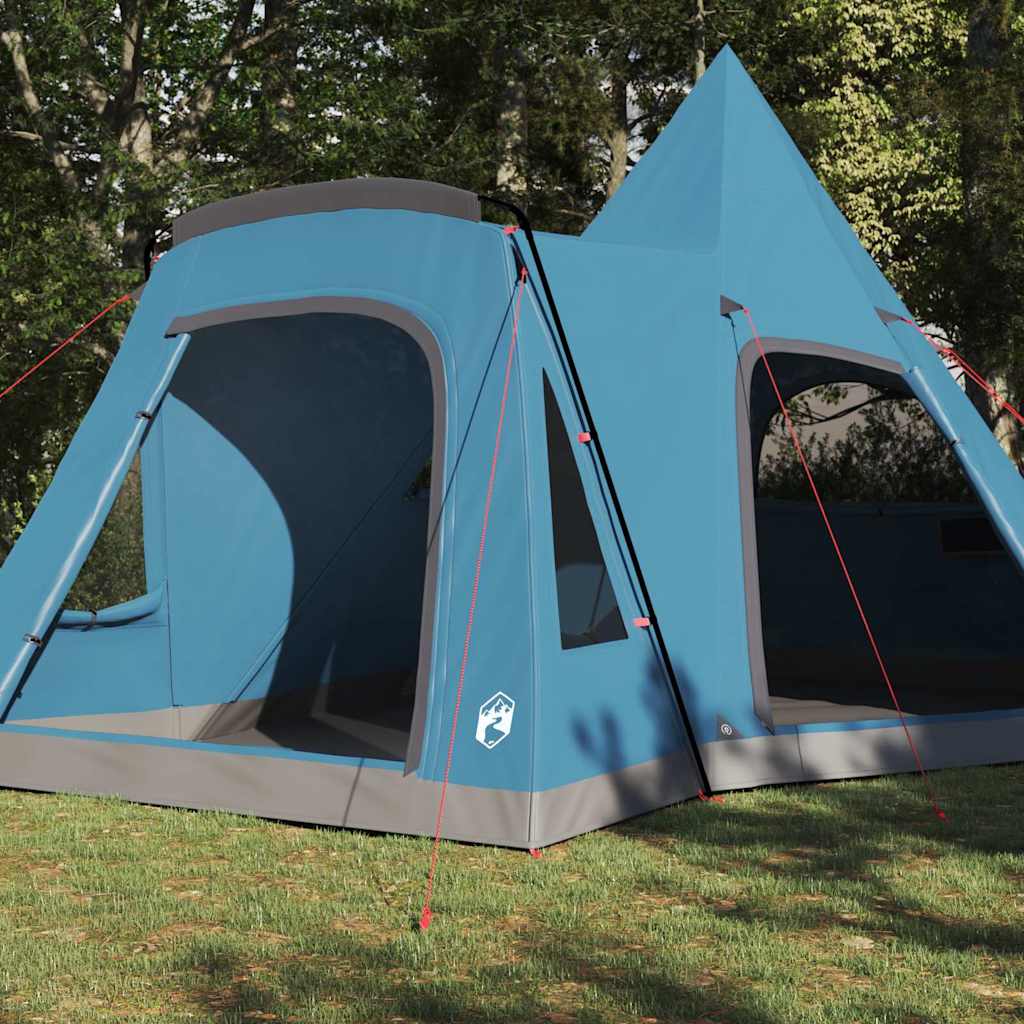 Teepee sátor 5 fő számára tetővel kék 545 x 450 x 295 cm