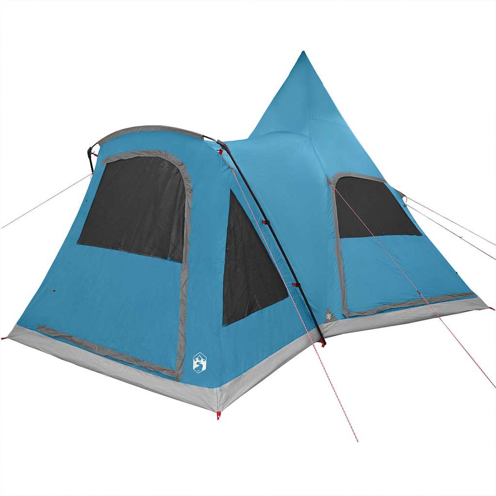 Teepee sátor 5 fő számára tetővel kék 545 x 450 x 295 cm