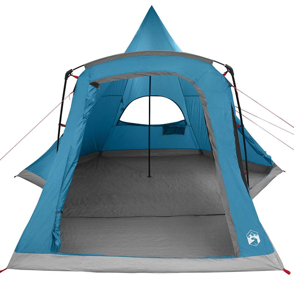 Teepee sátor 5 fő számára tetővel kék 545 x 450 x 295 cm