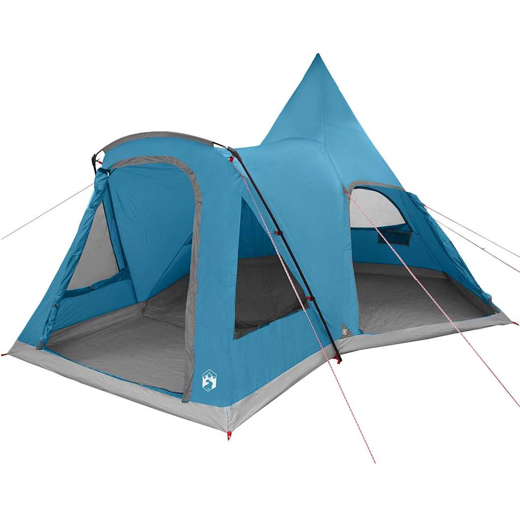 Teepee sátor 5 fő számára tetővel kék 545 x 450 x 295 cm