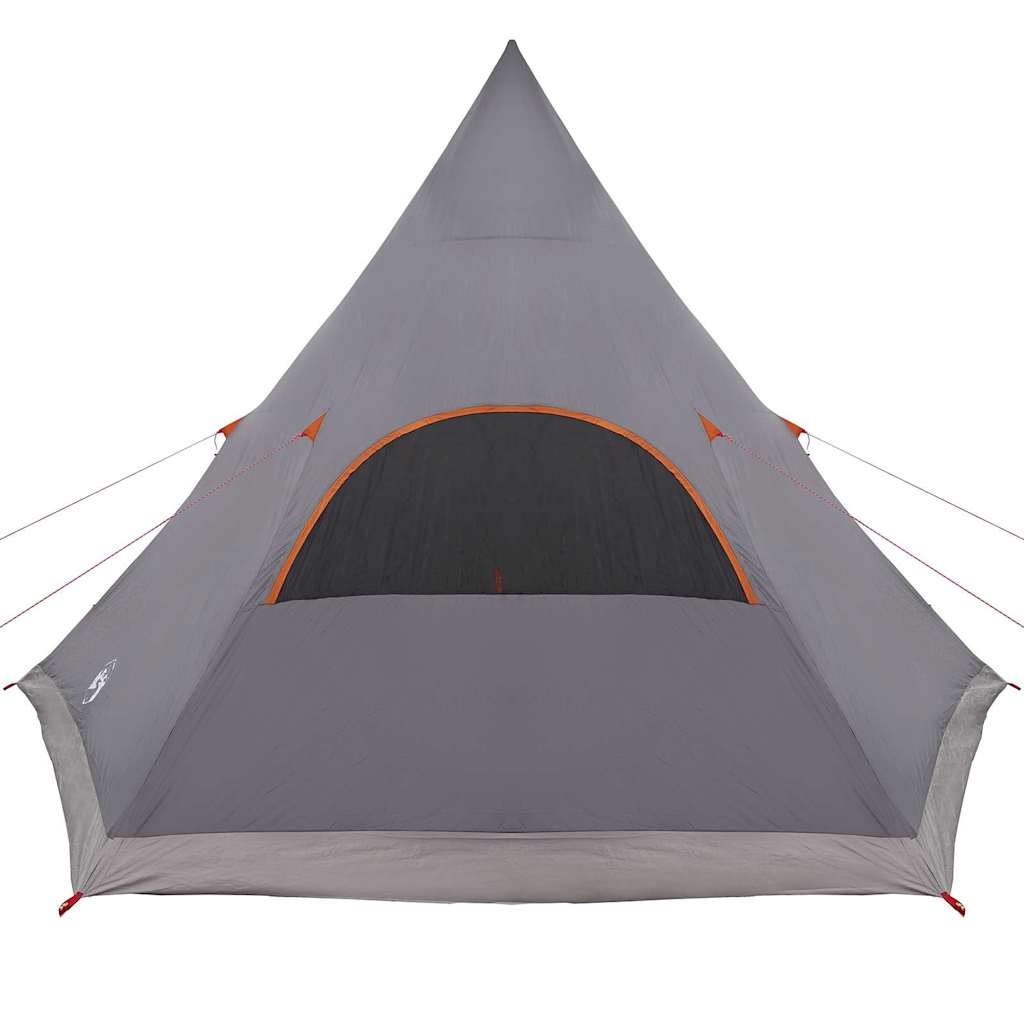 Teepee sátor 5 fő számára szürke és narancs 545 x 450 x 295 cm