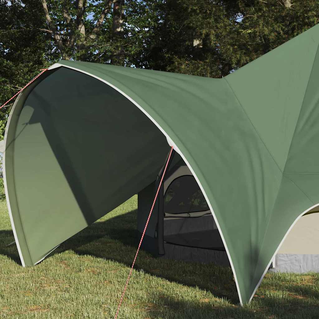 Teepee sátor 3 személyes zöld és szürke 312 x 312 x 197 cm