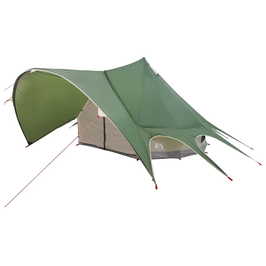 Teepee sátor 3 személyes zöld és szürke 312 x 312 x 197 cm