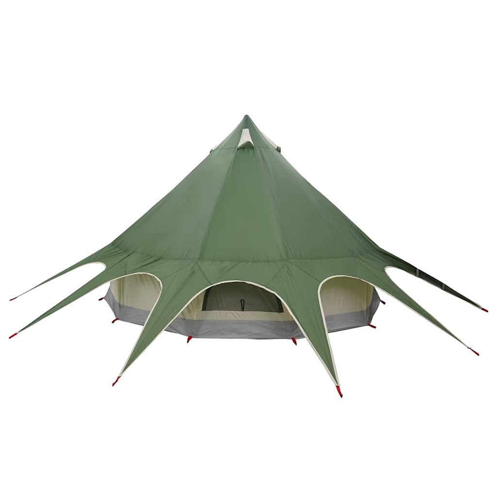 Teepee sátor 3 személyes zöld és szürke 312 x 312 x 197 cm