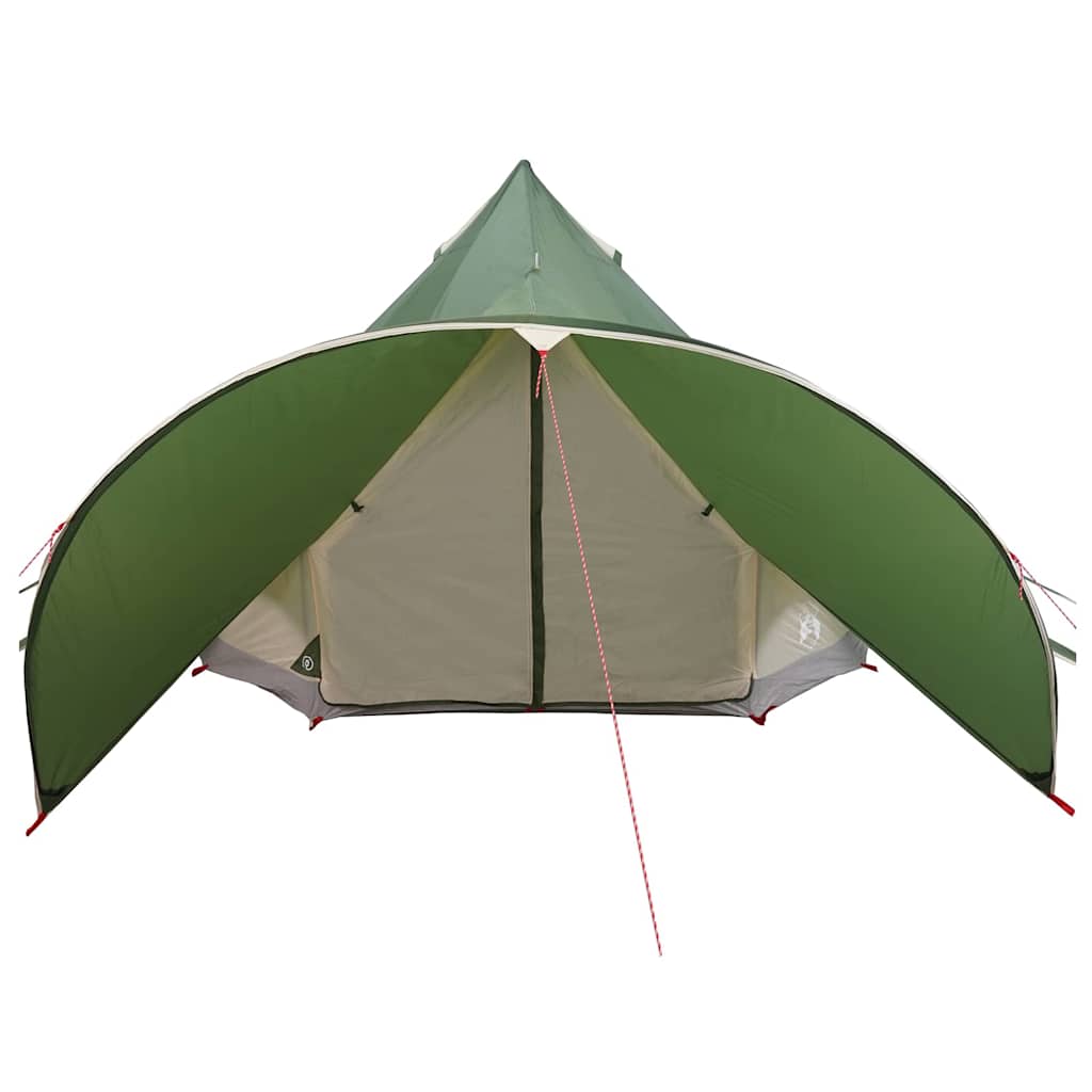 Teepee sátor 3 személyes zöld és szürke 312 x 312 x 197 cm