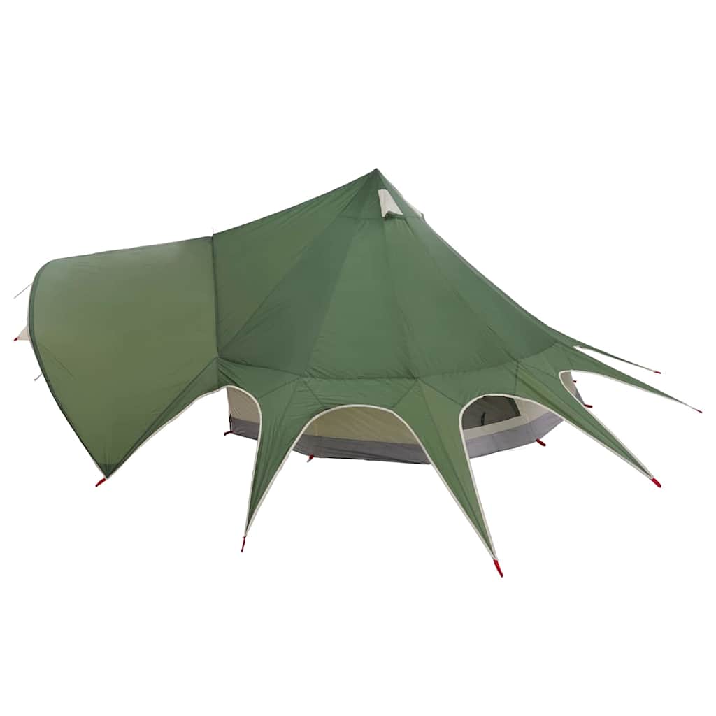 Teepee sátor 3 személyes zöld és szürke 312 x 312 x 197 cm