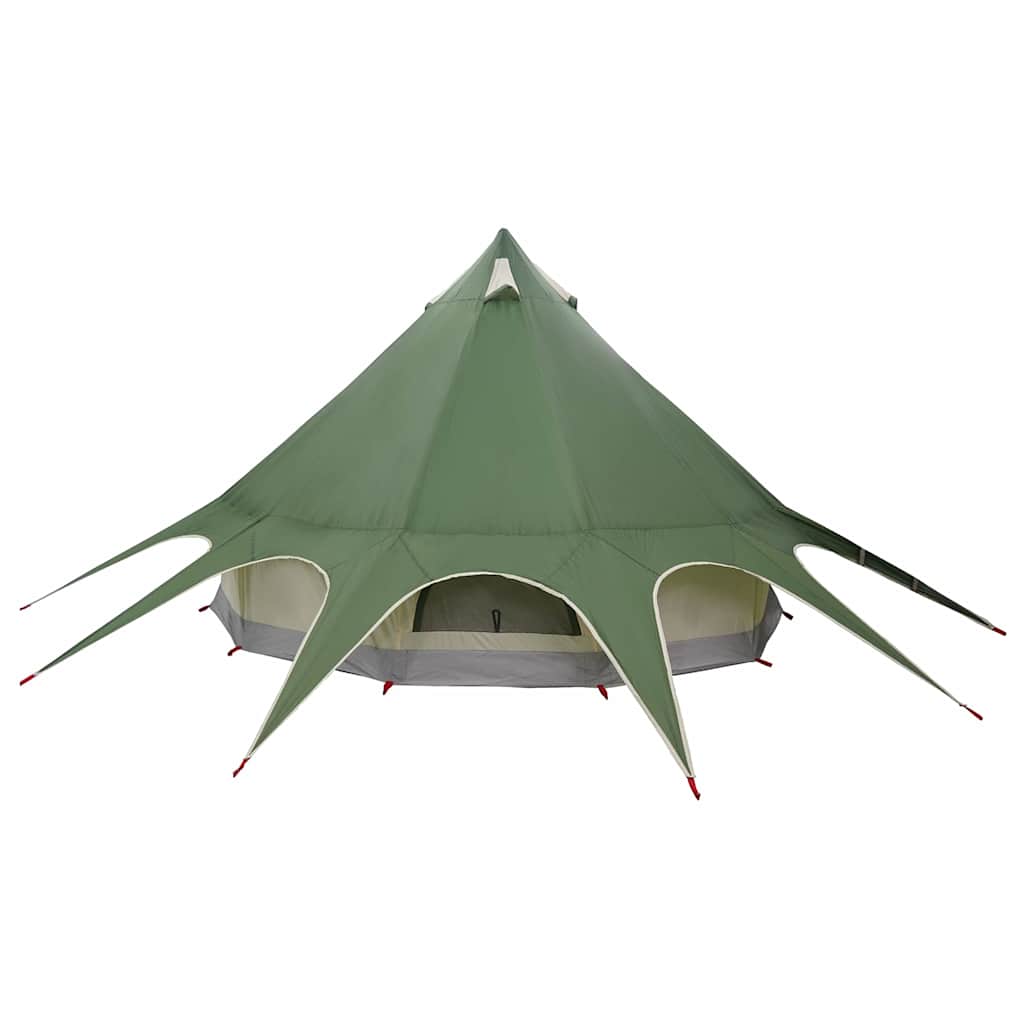 Teepee sátor 5 fő számára zöld és szürke 415 x 415 x 247 cm