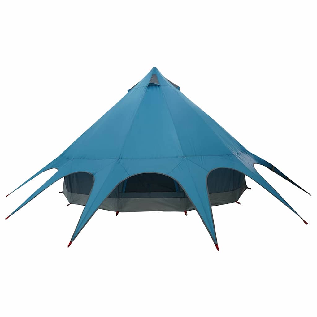 Teepee sátor 5 fő számára kék és szürke 415 x 415 x 247 cm