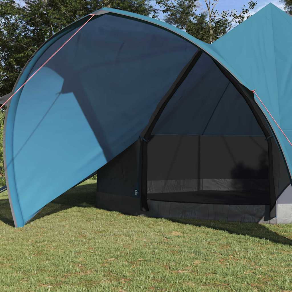 Teepee sátor 7 személyes kék és szürke 600 x 600 x 347 cm