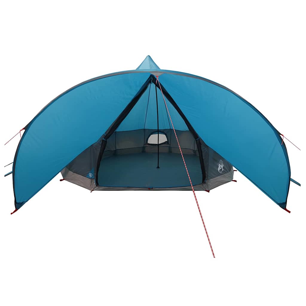 Teepee sátor 7 személyes kék és szürke 600 x 600 x 347 cm