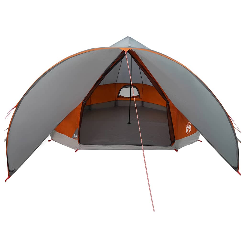 Teepee sátor 9 fős tetővel szürke és narancs 502 x 502 x 297 cm