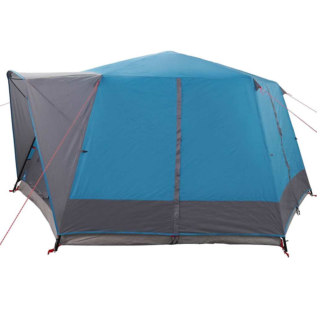 Cabin tent 7-person tetővel tárolóval kék 400 x 350 x 212 cm