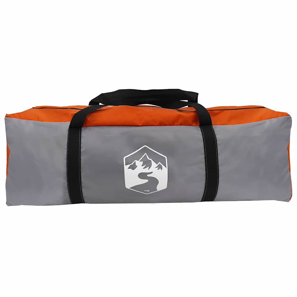 Cabin tent 7-person szürke és narancs 400 x 350 x 212 cm