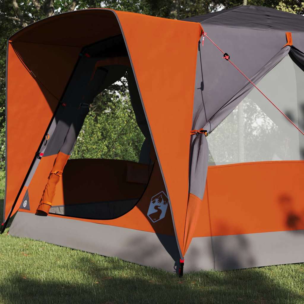 Cabin tent 7-person szürke és narancs 400 x 350 x 212 cm