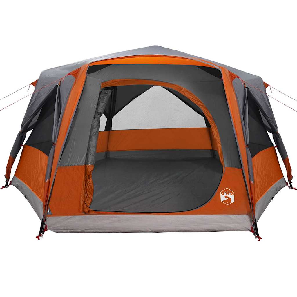 Cabin tent 7-person szürke és narancs 400 x 350 x 212 cm