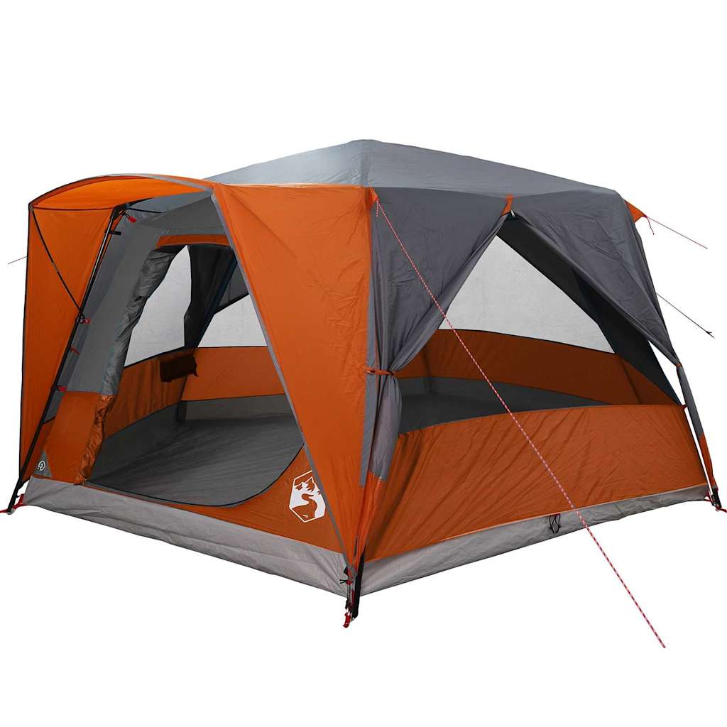 Cabin tent 7-person szürke és narancs 400 x 350 x 212 cm