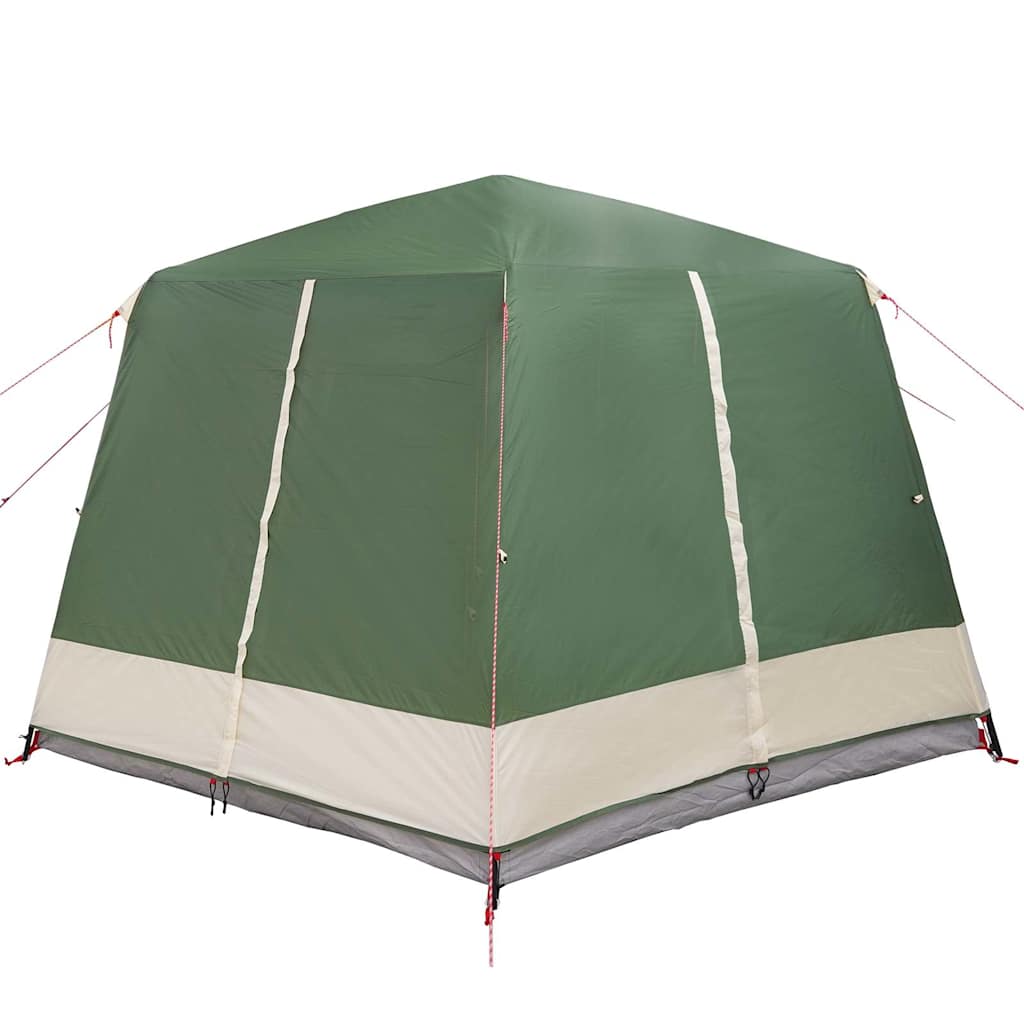 Cabin tent 5-person tetővel zöld és fehér 333 x 317 x 194 cm