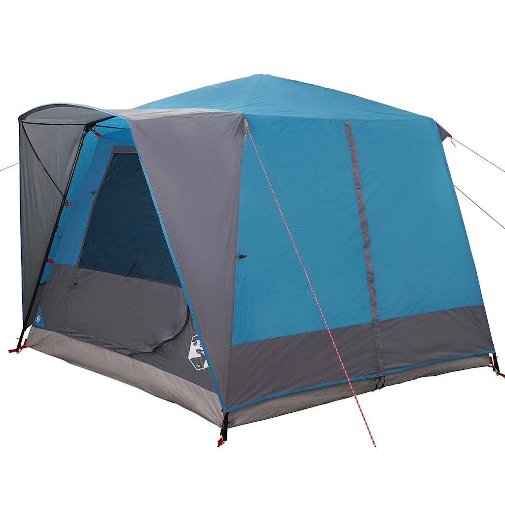 Cabin tent 5-person tetővel kék és szürke 333 x 317 x 194 cm