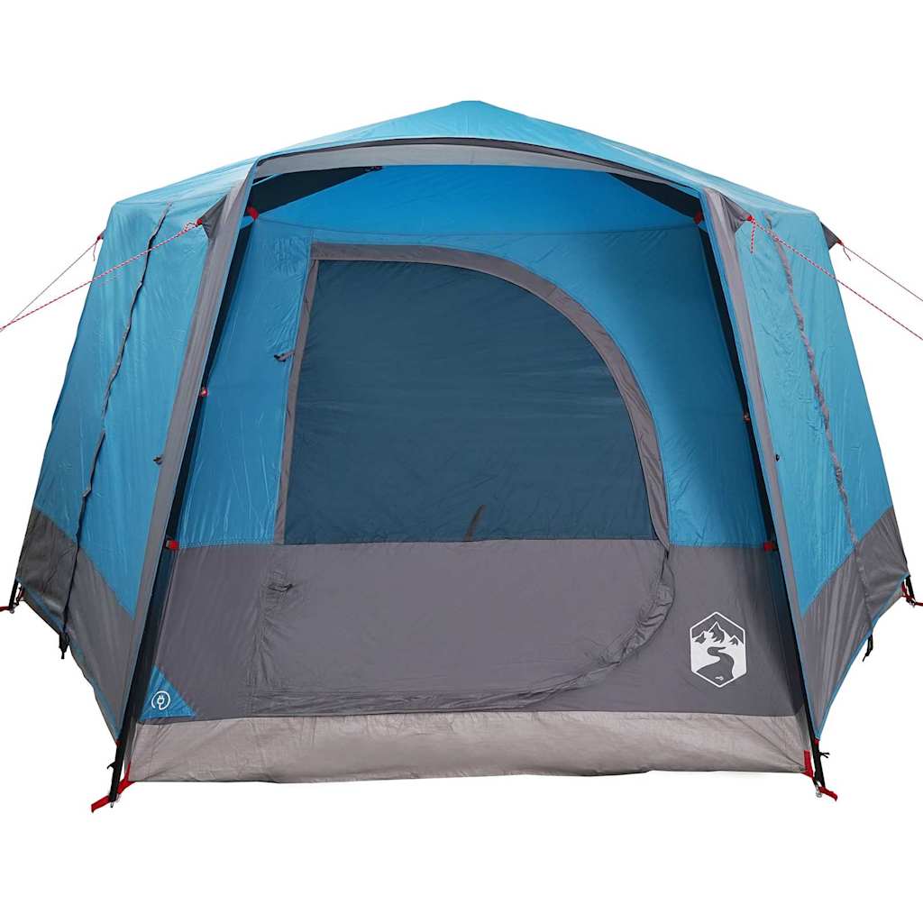 Cabin tent 5-person tetővel kék és szürke 333 x 317 x 194 cm