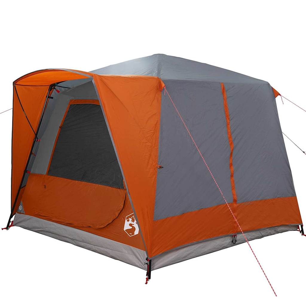 Cabin tent 5-person szürke és narancs 333 x 317 x 194 cm