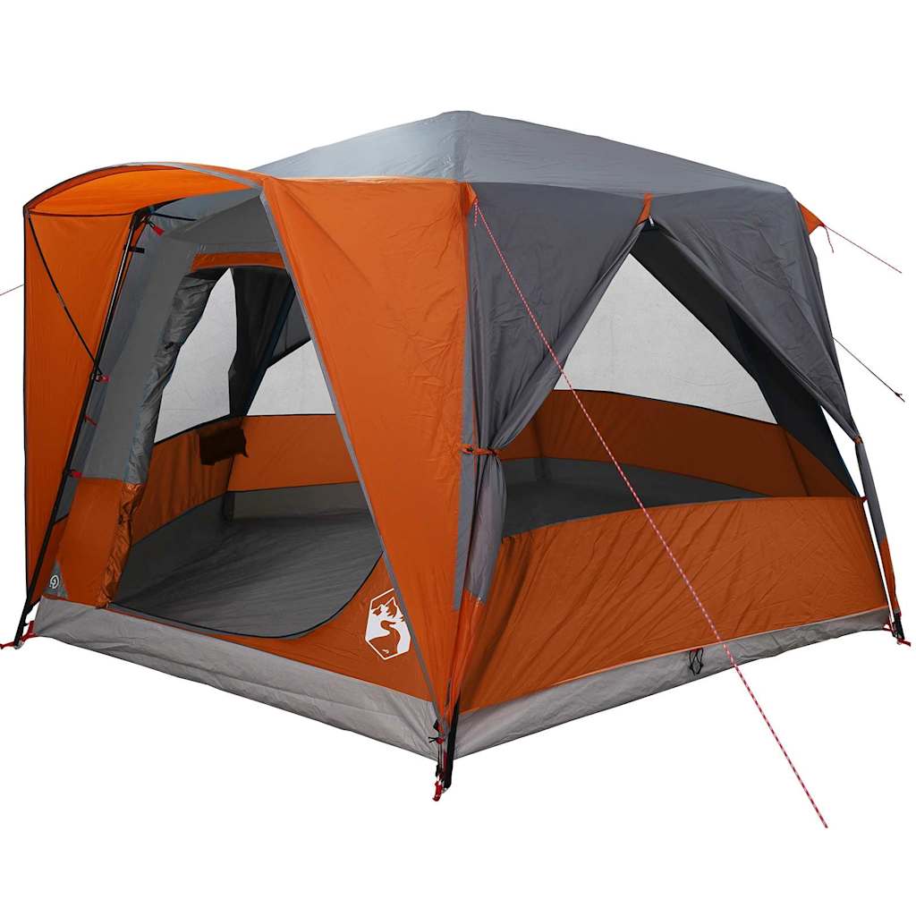 Cabin tent 5-person szürke és narancs 333 x 317 x 194 cm