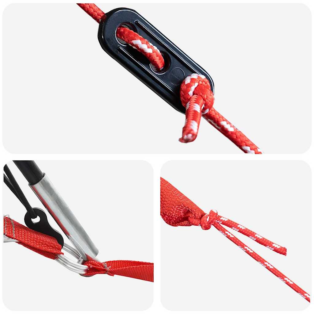 Alagút sátor tetővel tárolóval kék és szürke 778 x 356 x 210 cm